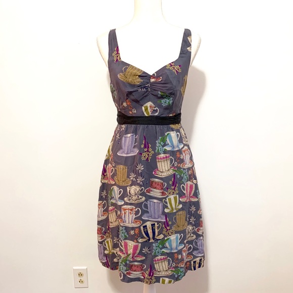 Anthropologie Dresses & Skirts - Anthropologie Floreat Silk Sugar and Cream Dress